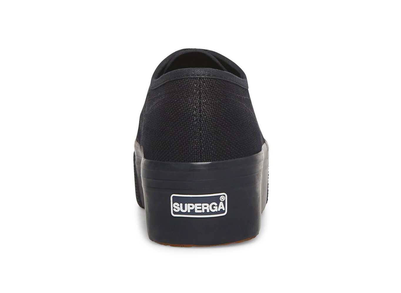 Superga Black Platform Womens - 2790 Cotw - 075DZCSNJ